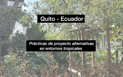 28 novembre 2024 :  Conférence en ligne avec l’école d’architecture de Quito en Equateur